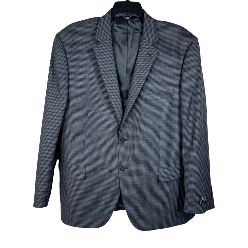 Jos. A. Bank Mens SZ 46R Executive Wool Suit Jacket Plaid Lined Traditional Fit